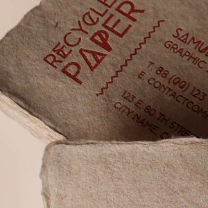 Recycled Paper Business Card